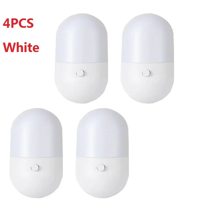 Led Mini Night Light Switch Plug-In Led Light Eye Protection Night Light Lamp Use For Bedside Baby Feeding Living Room