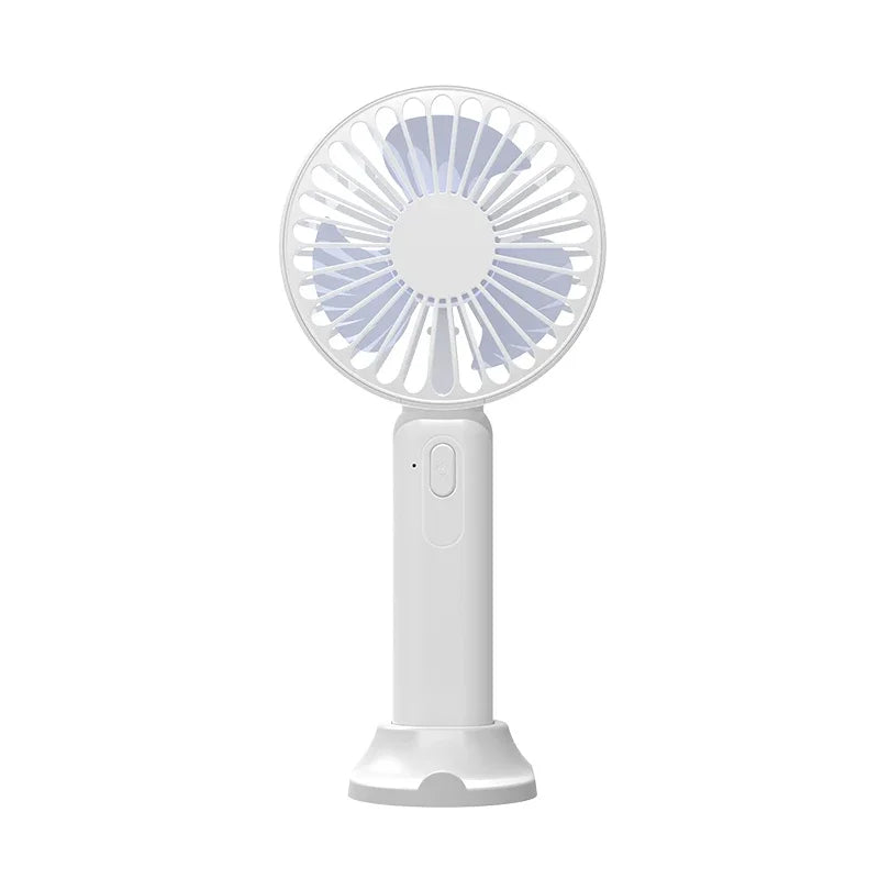 Summer Mini Fan 3 Gears 2 in 1 Handheld Fan With Phone Stand For All Smart Phones Office Outdoor Traveling Rechargeable Fan